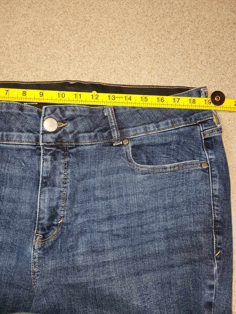 a.n.a Mid Rise Skinny Dark Skinny Cotton Stretch Jeans Size 22W - Picture 7 of 10